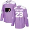 Purple Youth Karsen Dorwart Authentic Philadelphia Flyers Fights Cancer Practice Jersey