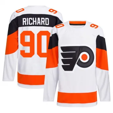 White Men's Anthony Richard Authentic Philadelphia Flyers 2024 Stadium Series Primegreen Jersey