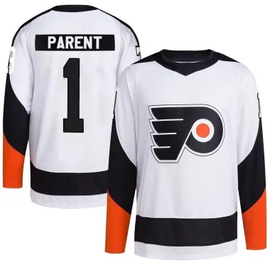 White Men's Bernie Parent Authentic Philadelphia Flyers Reverse Retro 2.0 Jersey