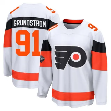 White Men's Carl Grundstrom Breakaway Philadelphia Flyers 2024 Stadium Series Jersey