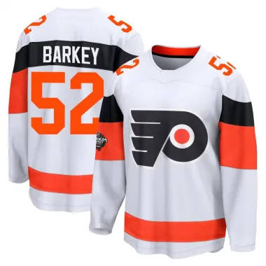 White Men's Denver Barkey Breakaway Philadelphia Flyers 2024 Stadium Series Jersey