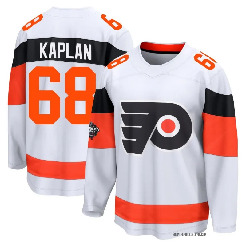 White Men's Devin Kaplan Breakaway Philadelphia Flyers 2024 Stadium Series Jersey