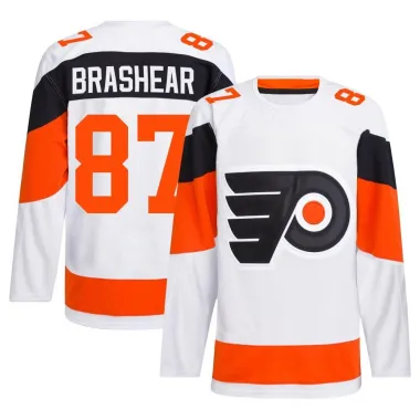 White Men's Donald Brashear Authentic Philadelphia Flyers 2024 Stadium Series Primegreen Jersey