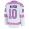 White Men's Garrett Wilson Premium Philadelphia Flyers 2024 Hockey Fights Cancer Practice Jersey