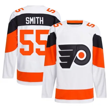 White Men's Givani Smith Authentic Philadelphia Flyers 2024 Stadium Series Primegreen Jersey