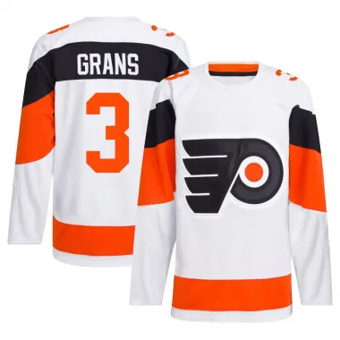 White Men's Helge Grans Authentic Philadelphia Flyers 2024 Stadium Series Primegreen Jersey