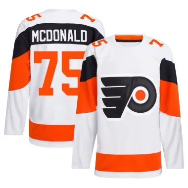 White Men's Hunter McDonald Authentic Philadelphia Flyers 2024 Stadium Series Primegreen Jersey