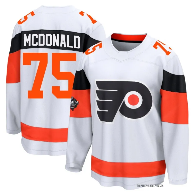 White Men's Hunter McDonald Breakaway Philadelphia Flyers 2024 Stadium Series Jersey