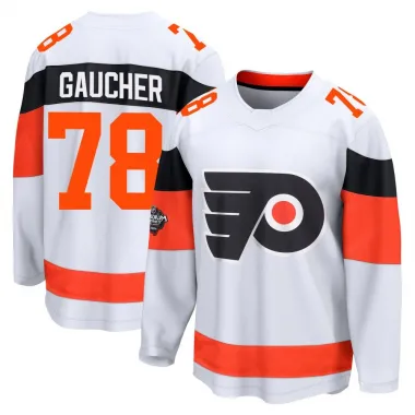 White Men's Jacob Gaucher Breakaway Philadelphia Flyers 2024 Stadium Series Jersey
