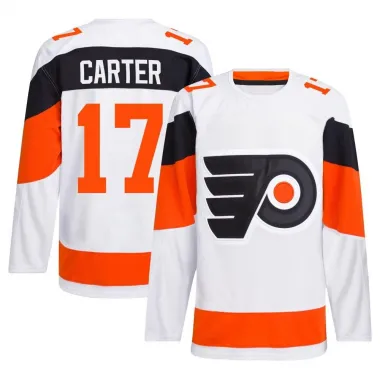 White Men's Jeff Carter Authentic Philadelphia Flyers 2024 Stadium Series Primegreen Jersey