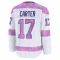 White Men's Jeff Carter Premium Philadelphia Flyers 2024 Hockey Fights Cancer Practice Jersey