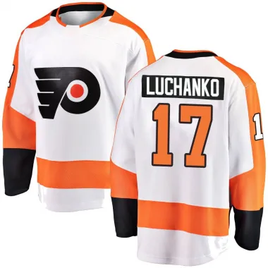 White Men's Jett Luchanko Breakaway Philadelphia Flyers Away Jersey