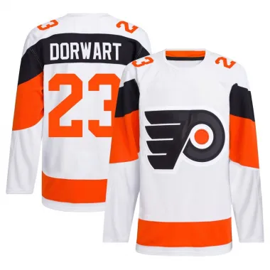 White Men's Karsen Dorwart Authentic Philadelphia Flyers 2024 Stadium Series Primegreen Jersey