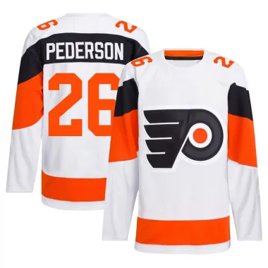 White Men's Lane Pederson Authentic Philadelphia Flyers 2024 Stadium Series Primegreen Jersey