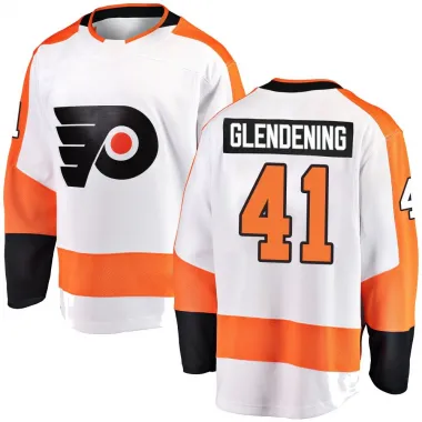 White Men's Luke Glendening Breakaway Philadelphia Flyers Away Jersey