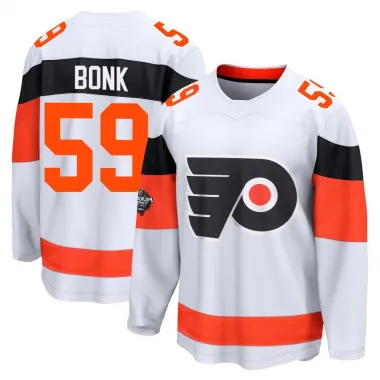 White Men's Oliver Bonk Breakaway Philadelphia Flyers 2024 Stadium Series Jersey