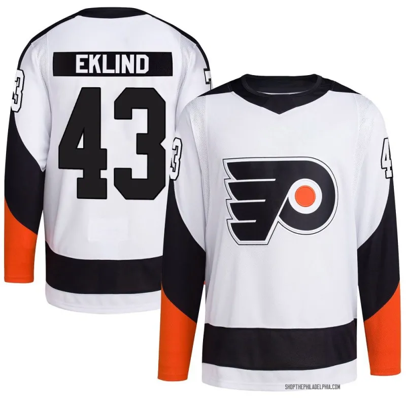 White Men's Oscar Eklind Authentic Philadelphia Flyers Reverse Retro 2.0 Jersey