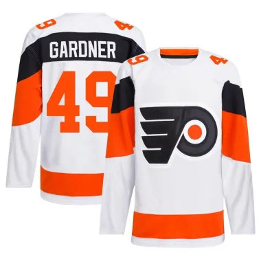 White Men's Rhett Gardner Authentic Philadelphia Flyers 2024 Stadium Series Primegreen Jersey