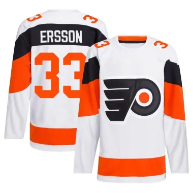 White Men's Samuel Ersson Authentic Philadelphia Flyers 2024 Stadium Series Primegreen Jersey