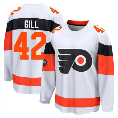 White Men's Spencer Gill Breakaway Philadelphia Flyers 2024 Stadium Series Jersey