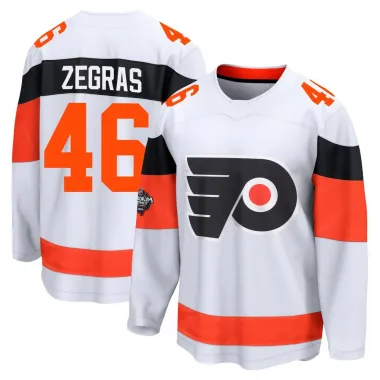 White Men's Trevor Zegras Breakaway Philadelphia Flyers 2024 Stadium Series Jersey