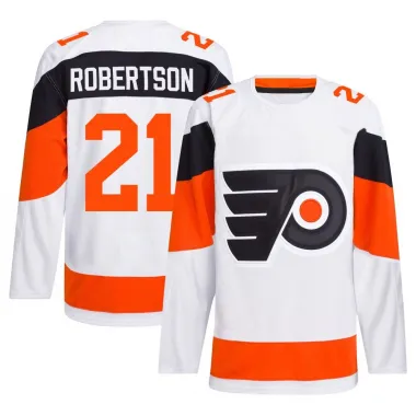 White Men's Tucker Robertson Authentic Philadelphia Flyers 2024 Stadium Series Primegreen Jersey