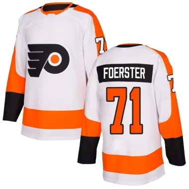 White Men's Tyson Foerster Authentic Philadelphia Flyers Jersey