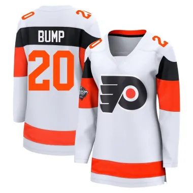 White Women's Alex Bump Breakaway Philadelphia Flyers 2024 Stadium Series Jersey