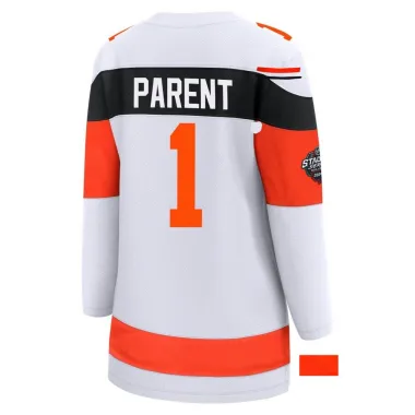 White Women's Bernie Parent Breakaway Philadelphia Flyers 2024 Stadium Series Jersey