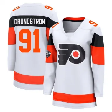 White Women's Carl Grundstrom Breakaway Philadelphia Flyers 2024 Stadium Series Jersey