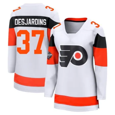 White Women's Eric Desjardins Breakaway Philadelphia Flyers 2024 Stadium Series Jersey