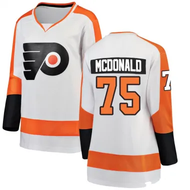 White Women's Hunter McDonald Breakaway Philadelphia Flyers Away Jersey