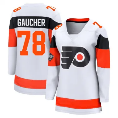 White Women's Jacob Gaucher Breakaway Philadelphia Flyers 2024 Stadium Series Jersey