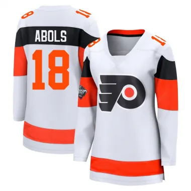White Women's Rodrigo Abols Breakaway Philadelphia Flyers 2024 Stadium Series Jersey