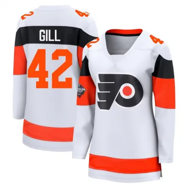 White Women's Spencer Gill Breakaway Philadelphia Flyers 2024 Stadium Series Jersey