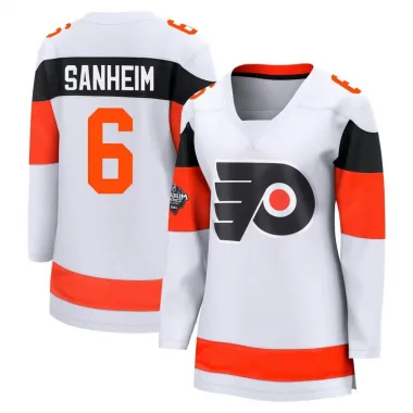 White Women's Travis Sanheim Breakaway Philadelphia Flyers 2024 Stadium Series Jersey