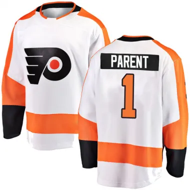 White Youth Bernie Parent Breakaway Philadelphia Flyers Away Jersey