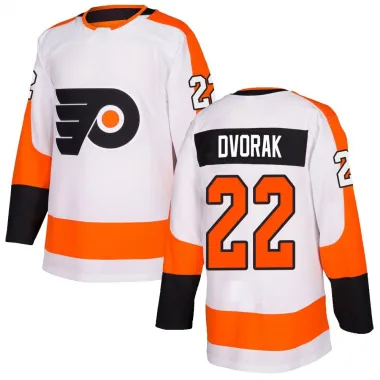 White Youth Christian Dvorak Authentic Philadelphia Flyers Jersey