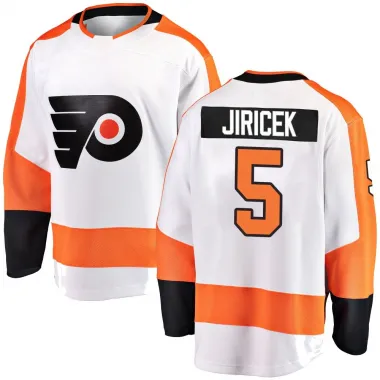 White Youth David Jiricek Breakaway Philadelphia Flyers Away Jersey