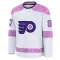 White Youth Donald Brashear Premium Philadelphia Flyers 2024 Hockey Fights Cancer Practice Jersey