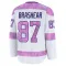 White Youth Donald Brashear Premium Philadelphia Flyers 2024 Hockey Fights Cancer Practice Jersey