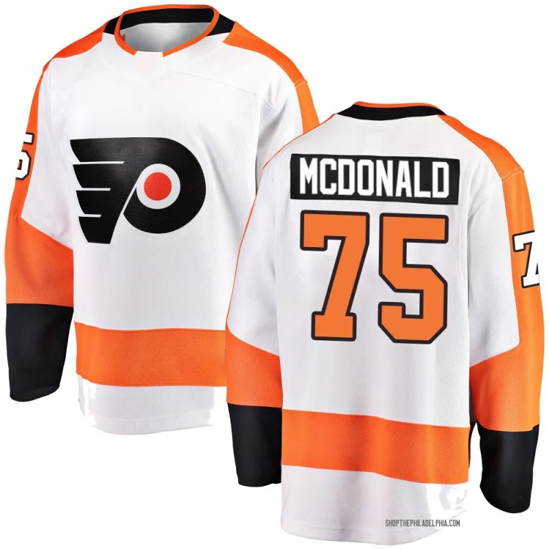 White Youth Hunter McDonald Breakaway Philadelphia Flyers Away Jersey