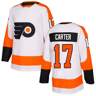 White Youth Jeff Carter Authentic Philadelphia Flyers Jersey