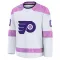 White Youth Philip Tomasino Premium Philadelphia Flyers 2024 Hockey Fights Cancer Practice Jersey