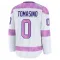 White Youth Philip Tomasino Premium Philadelphia Flyers 2024 Hockey Fights Cancer Practice Jersey