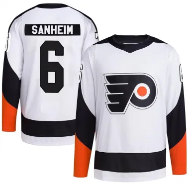 White Youth Travis Sanheim Authentic Philadelphia Flyers Reverse Retro 2.0 Jersey