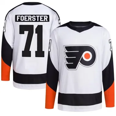 White Youth Tyson Foerster Authentic Philadelphia Flyers Reverse Retro 2.0 Jersey